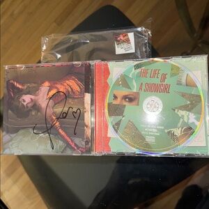 The Life Of A Showgirl w/ hand signed photo #2 🧡 Taylor Swift 💚